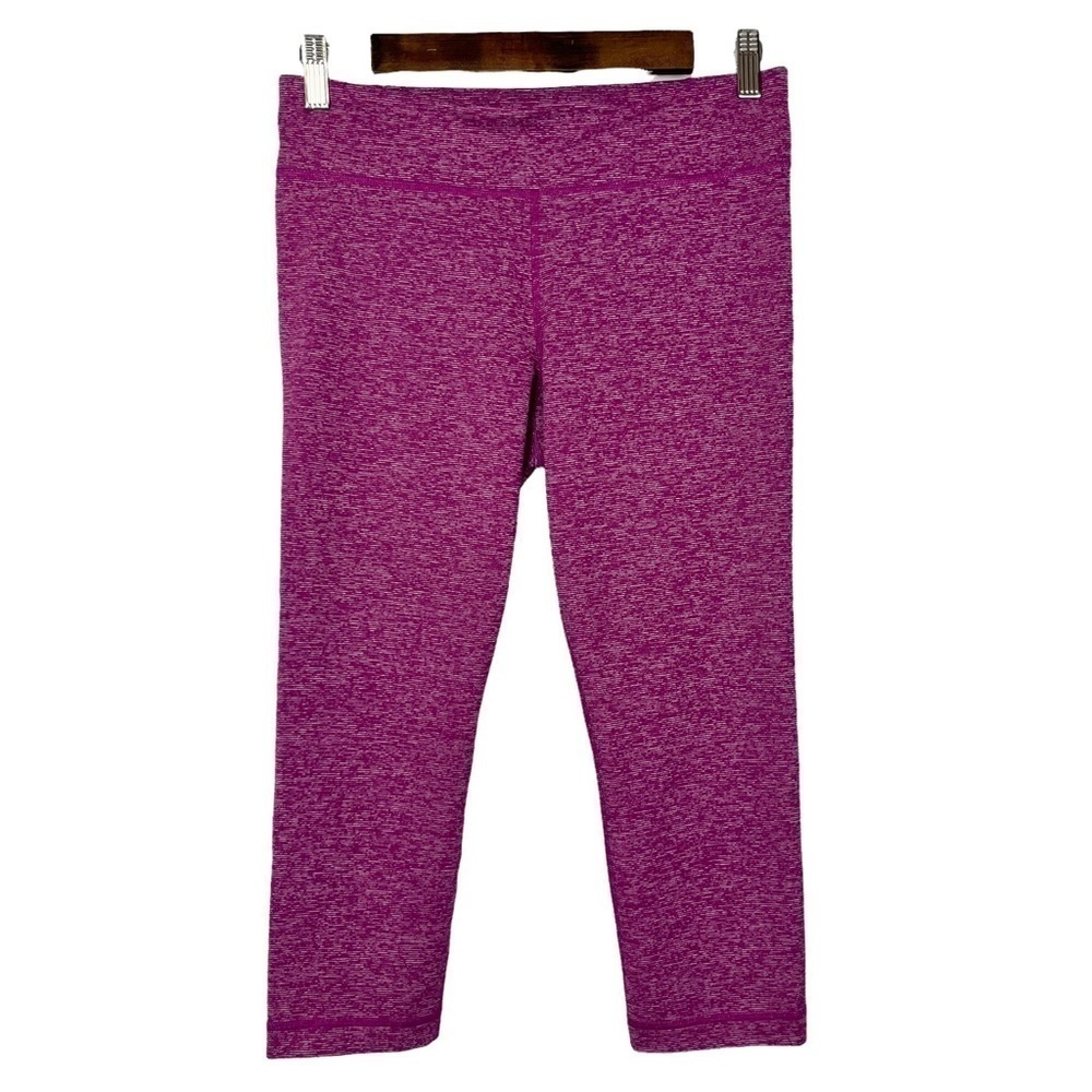 Under Armour Marled Purple Cropped Athletic Pants M